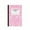 Pink-555, variant on A5 Sewing Notebook 30 Sheets 60 Pages Wide Ruled Paper with Reference Charts, Durable Sewn Binding for Organized Note Taking, Ideal for Learner, Professionals and Journaling Use,Vsgery