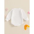 thumbnail image 6 of Miaouyo Infant Baby Girls Fall Sweatshirts Rompers 0 3 6 12 18 Months Letter Bowknot Embroidered Round Neck Long Sleeve Fall Jumpsuits, 6 of 9