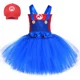 thumbnail image 3 of Disfraz de Super Bros de Anime para niños, vestidos de fiesta de Halloween, ropa de cosplay de los hermanos Luigi, vestido de tutú elegante para niñas, vestido para niños, 3 of 5