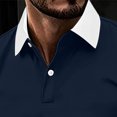 thumbnail image 5 of Asxite Men Plus Size Fall Winter Tops Collared Long Sleeve Solid Breathable Loose Sport Shirts, 5 of 7