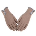 thumbnail image 1 of Womens Winter Warm Gloves With Sensitive Touch Screen Texting Fingers  Fleece Lined Windproof Gloves, 1 of 6