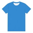 thumbnail image 4 of Workout Shirts for Men, Short Sleeve Athletic T-Shirt, Moisture Wicking Running Tee, Crew Neck Performance Gym Training Top Blue 2XL, 4 of 4