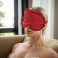 thumbnail image 6 of 1 Pc Sleep Mask Soft Eye Shade Cover for Light for Travel for Rest Red, 6 of 6
