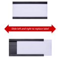 thumbnail image 2 of 150 Soportes Magnéticos para Etiquetas con Soportes Magnéticos para Tarjetas de Datos con Protectores de Plástico Transparente para Estantes de Metal (1 x 2 Pulgadas), 2 of 7