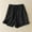 Black, variant on POROPL Summer Shorts for Women Cotton High Waist Shorts Retro Short