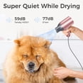 thumbnail image 5 of YBQF Hair Dryer, Blow Dryers with 110,000 RPM Ionic High-Speed Brushless Motor for Fast Drying 200 Million Thermo-Control Hairdryer with Magnetic Nozzle NO Heat Damage Quiet for Home Travel, 5 of 5