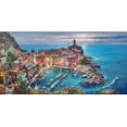 thumbnail image 2 of Bolokofsky, Ronald 24x14 Gold Ornate Wood Framed with Double Matting Museum Art Print Titled - Vernazza View, 2 of 4