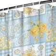 thumbnail image 3 of Pioneer Flower Floral Print Pattern Shower Curtain 84”x72", Bathroom Decorative Shower Curtain Set with 12 Hooks, Waterproof Washable, 3 of 6