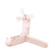 thumbnail image 5 of Ventilador portátil de mano Macarena Mini ventilador recargable por USB con linterna y soporte para teléfono Rosa, 5 of 8