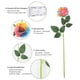 thumbnail image 5 of Decoraciones de San Valentín, rosas artificiales con flores de tela, rosas falsas, ramo True Touchs de tallo largo, adecuado para el hogar, boda, fiesta, decoración de jardín, rosa artificial, 5 of 6