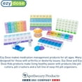 thumbnail image 5 of EZY DOSE Push Button (7-Day) Pill Case, Medicine Planner, Daily Vitamin Organizer, 2 Times a Day AM/PM, X-Large Compartments, Arthritis Friendly, Easy to use, Clear Lids, Purple and Blue, BPA Free, 5 of 10