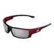 thumbnail image 1 of Bullhead Safety Eyewear Dorado - Gafas de sol ligeras con bloqueo UV resistentes a impactos y arañazos para caza/tiro, deportes al aire libre, construcción, espejo plateado y rojo/negro, 1 of 8