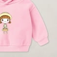 thumbnail image 5 of UAYOTSE Boys and Girls Hooded Sweatshirts Plus Fleece Childrens Clothing Cartoon Prints Long Sleeved Tops for Small and Medium Sized Children(2-3 Years,P107-Pink), 5 of 7