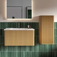 thumbnail image 4 of Bathroom Storage Cabinet CC0414S306 Natural Oak Bathroom Floating Side Cabinet, Wall-mounted Storage Cabinet for Small Spaces, Pre-assembled,Bathroom Wall Storage, 4 of 6