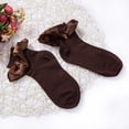 thumbnail image 2 of Inevnen Baby Girls Vintage Ankel Lace Socks Toddler Ruffles Casual Dress Socks, 2 of 8