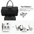 thumbnail image 5 of Lovevook Travel Duffle Bag, Quilted Weekender Overnight Bag with Toiletry Bag, Gym Beach Mummy Hospital Bag with Wet Pocket (Black), 5 of 8