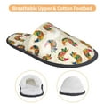 thumbnail image 3 of KLL Boho Chicken Slippers for Women Men House Slip on Indoor Outdoor Bedroom Furry Fleece Lined Ladies Comfy Anti-Skid Rubber Hard Sole-Medium, 3 of 8