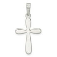 thumbnail image 3 of Sterling Silver Polished and Diamond-cut Cross Pendant, 3 of 4