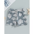 thumbnail image 4 of Musuos Toddler Boys Swim Trunks 6M 12M 18M 24M 3Y 4Y Shell Print Elastic Waist Swim Shorts Bathing Suit for Infant Boy Swimwear, 4 of 8