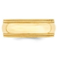 thumbnail image 2 of Primal Gold 14 Karat Yellow Gold 8mm Double Milgrain Comfort Fit Band Size 6.5, 2 of 5