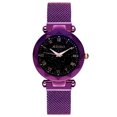 thumbnail image 1 of Reloj de pulsera con hebilla magnética literal pequeña para mujer, moderno y sencillo, con trémolo y luminoso, 1 of 6