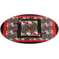 thumbnail image 5 of CASINO RED QUEEN OF HEARTS PATTERN RED-BLACK ART Round Carpet Circle Rug Outdoor Patio Area Rug Washable Large Area Rugs Hallway Room Decor Fitness Mats, 5 of 8