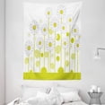 thumbnail image 1 of Floral Tapestry, Daisy Flowers in a Sunny Day with Leaves Garden Cartoon Swirl Details Image, Wall Hanging for Bedroom Living Room Dorm Decor, 60W X 80L Inches, Yellow and White, by Ambesonne, 1 of 2