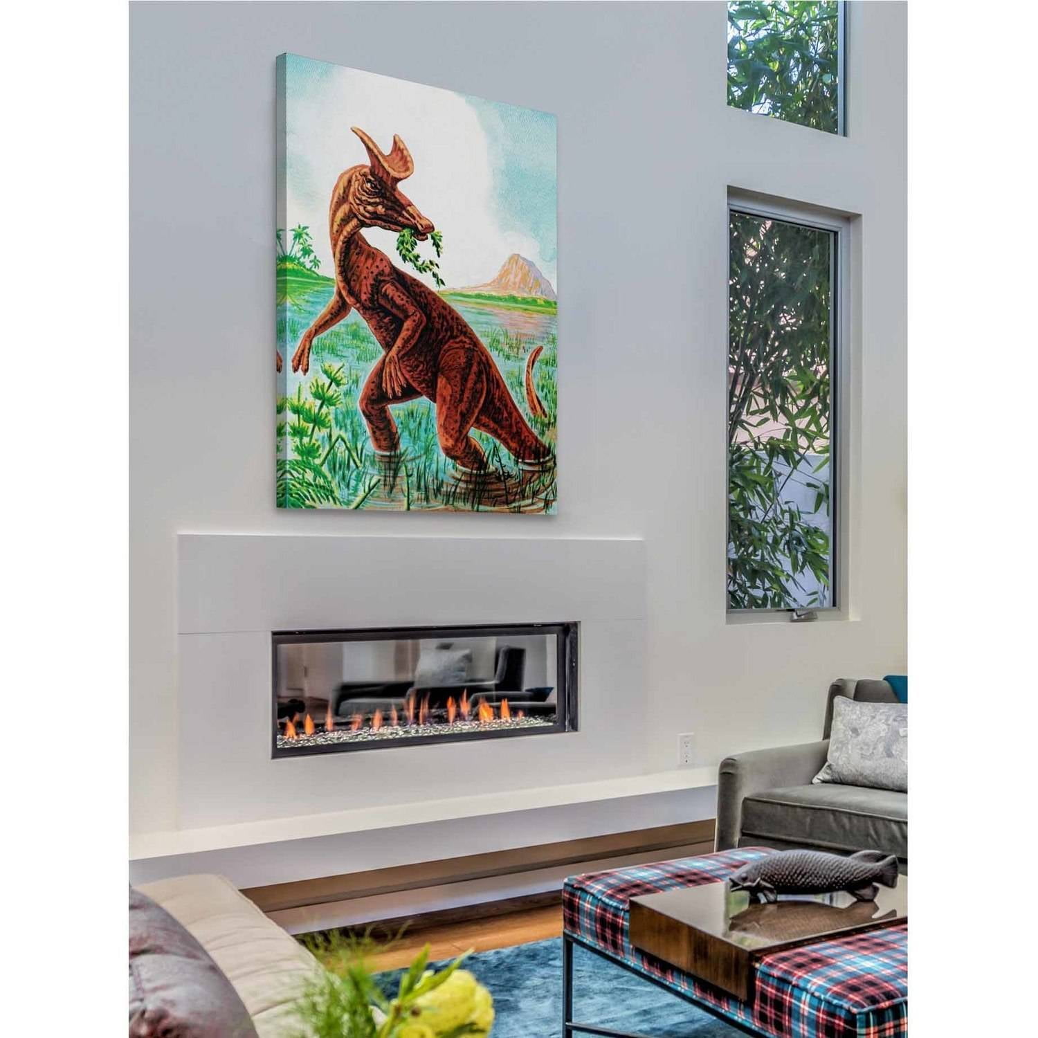 Marmont Hill "Lambeosaurus" by Curtis Painting Print on Canvas
