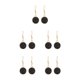 thumbnail image 1 of Sonducket 1 par de pendientes colgantes chapados en Drusy, accesorios de joyería colgantes redondos, suministro a juego de ropa, regalos Type2 NO2, 1 of 6