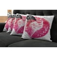 thumbnail image 5 of Ambesonne Ice Cream Throw Pillow Cover 4 Pack, Yummy, 24", Pink Black White, 5 of 5