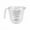 white, variant on HaoXun Clear Plastic Measuring Cup with Scale & Handle | Food Grade Baking, Kitchen, Milk Measuring Tool for Precise Liquid Measurement