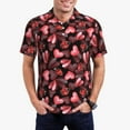 thumbnail image 1 of Saiise Polo de Golf pour Hommes à Imprimé Coccinelles et Cœurs Rouges, Évacuation de l'Humidité, Séchage Rapide, Polo de Performance à Imprimé pour Hommes-4X-Grand, 1 of 1