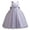 Grey, variant on LYMAYTER Girls Satin Tulle Princess Dress Pearls Bow Knot Wedding Party Pageant Ball Gown 3-12Y