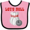 thumbnail image 3 of Inktastic Let's Roll Bowling Boys or Girls Baby Bib, 3 of 4