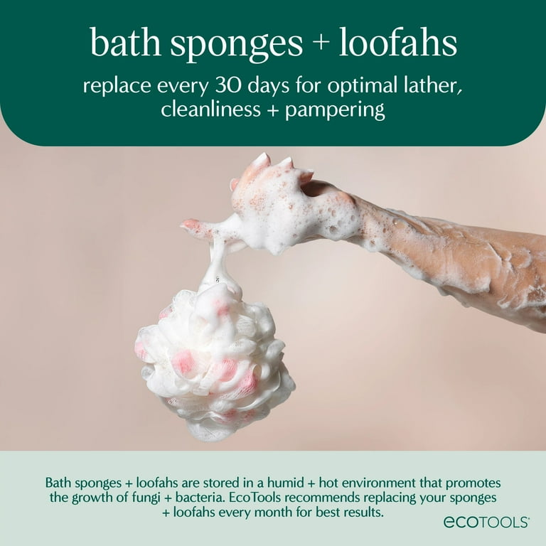 Fealena Bath Powder 500g ２個セット Delicate EcoPouf® Bath Sponge, Single, Assorted Colors