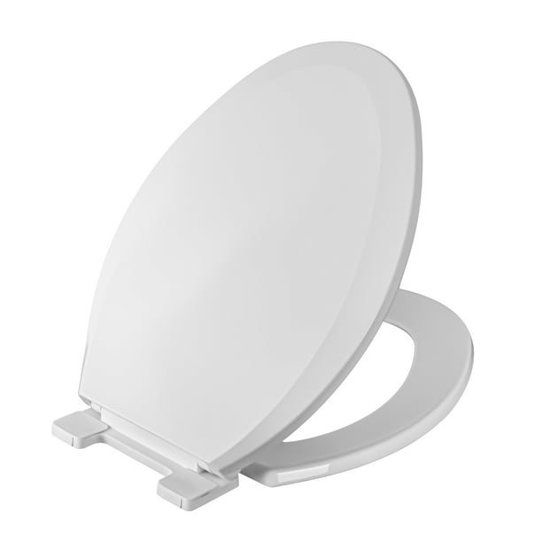 Heavy Duty Elongated Toilet Seat High Quality Plastic Slow Quiet Close With Hassle Free Installation Kit Easy Clean Hinges For American Standard Kohler White Com - Kohler Toilet Seat Installation Kit