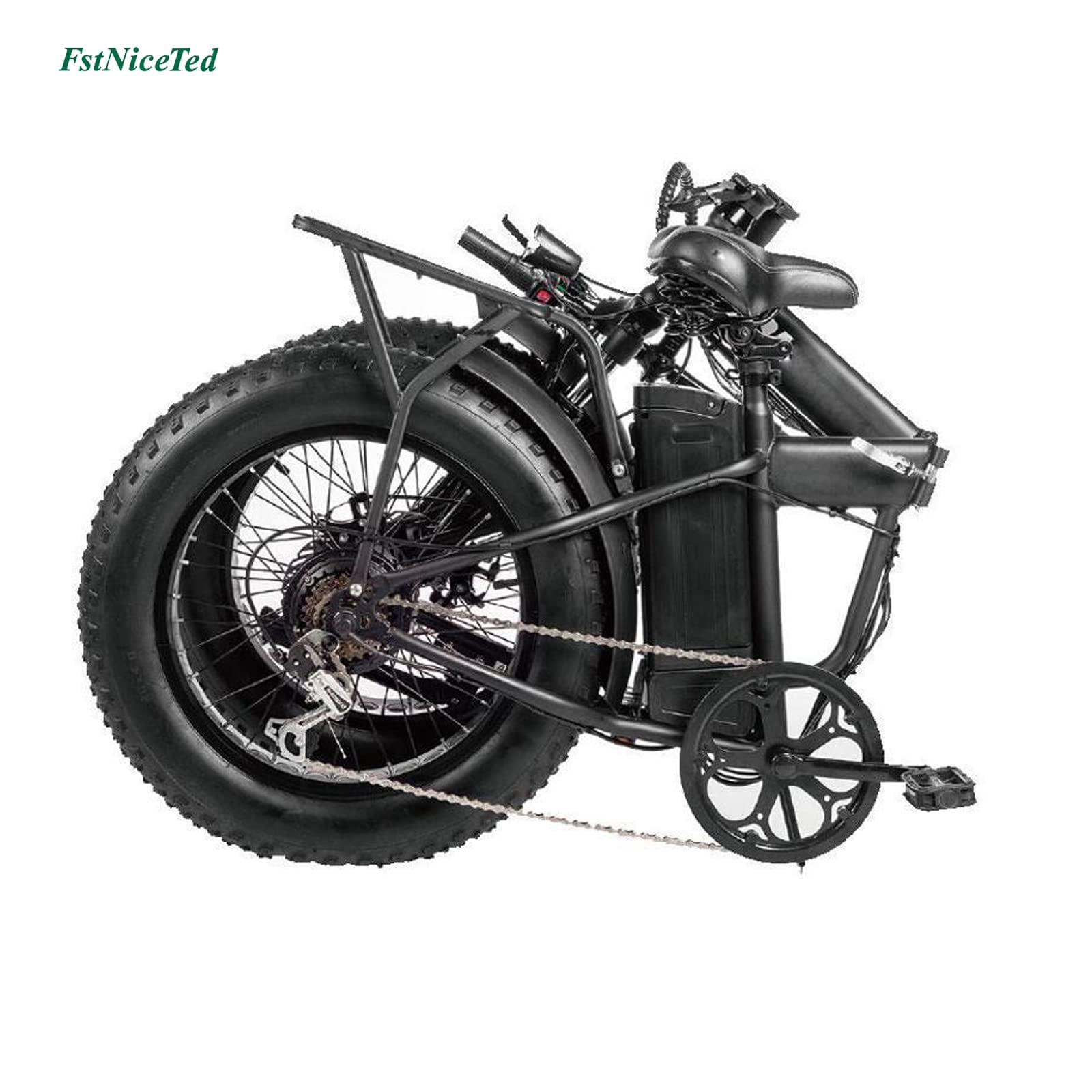 Foldable Electric Bike, Electric Bike for Adults 350W Ebike Electric Bicycles Electric,36V 10Ah Removable Lithium Battery (Black)