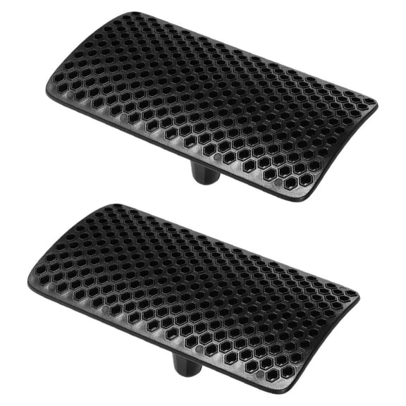 Car Air Conditioner Vent Deflector Black ABS Material Universal Fit 2 Pcs