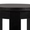 thumbnail image 6 of Kate and Laurel Foxford Modern Tiered Round Drink Table, 12 x 12 x 30, Black, Transitional Two-Tier Circle Plant Stand for Use as Living Room Pedestal Table or Small Bedroom Nightstand, 6 of 9