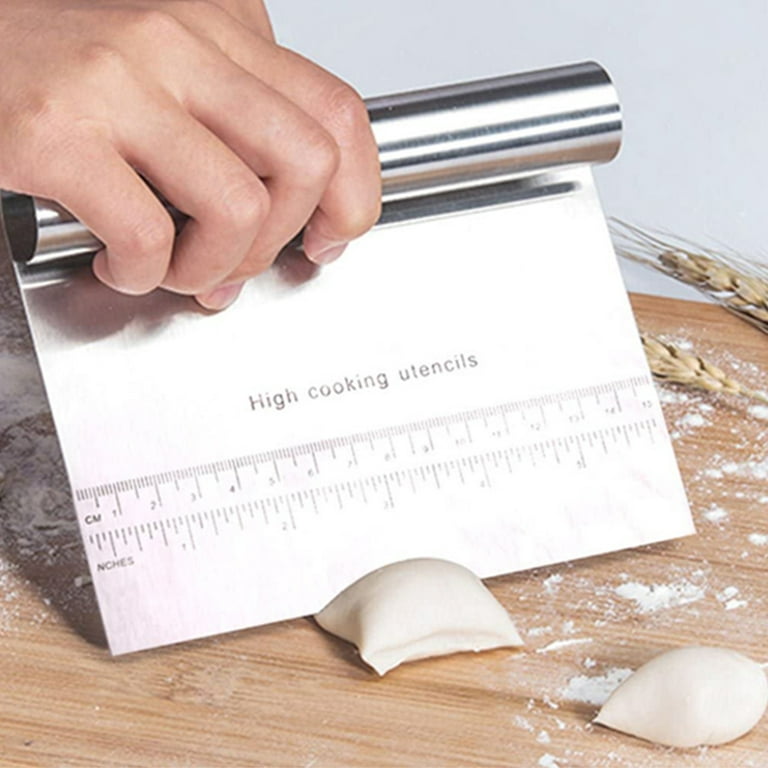 Kitchen Metal Measuring Riveted Flour Bread Cake Pizza Dough Scraper - 6 x  4.5 x 1.06(L*W*H) - Bed Bath & Beyond - 18354292