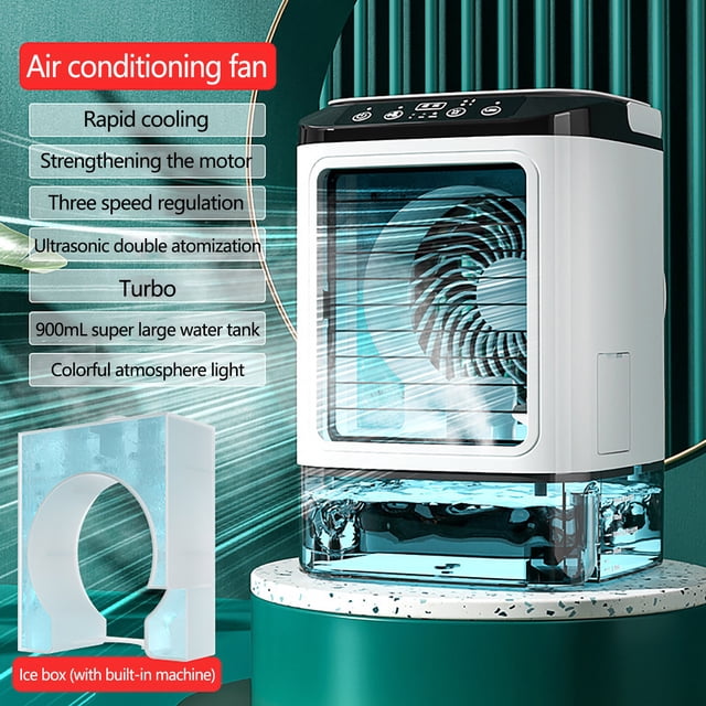 EGNMCR Fan, Ceiling Fan, Desk Fan, Portable Fan Home Mini Air Conditioning Fan USB Office Coolings Atomizing Air Cooler Air cooler