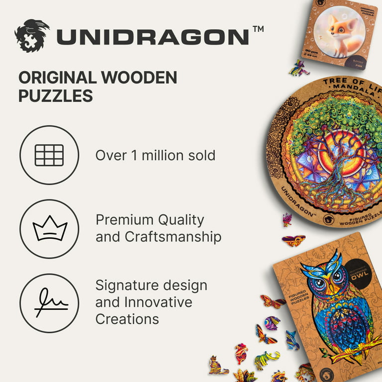 Wooden Owl puzzle  Charming Owl - Unidragon