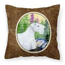 Carolines Treasures SS8104PW1414 Sealyham Terrier Fabric Decorative Pillow, 14Hx14W, multicolor