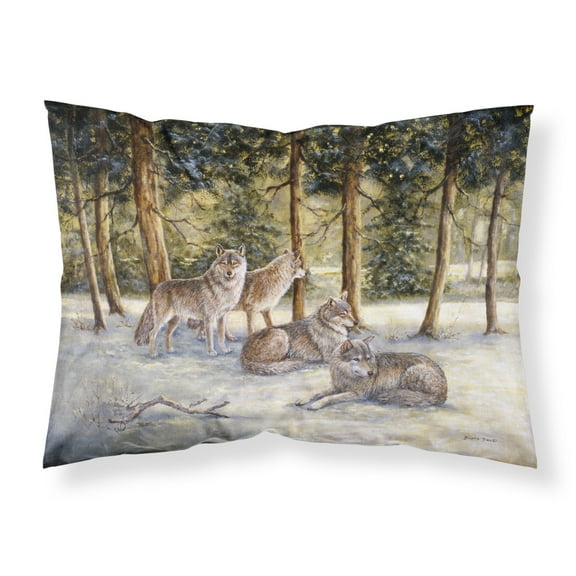 Wolves by Daphne Baxter Fabric Standard Pillowcase