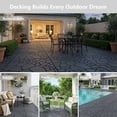 thumbnail image 7 of Tigbond Interlocking Floor Tiles 12"x12" - Snap Together Waterproof Plastic Deck Tiles for Patio,Garage,Poolside,Balcony | DIY Outdoor Pavers,Easy No-Tool Installation, 7 of 7
