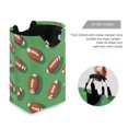 thumbnail image 3 of Yayeee Freestanding Laundry Hamper with Handle Collapsible Large Storage Basket for Clothes, American Footballs, 3 of 7