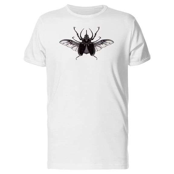 Cool Realistic Rhinoceros Beetle Tee Men's -Image by Shutterstock