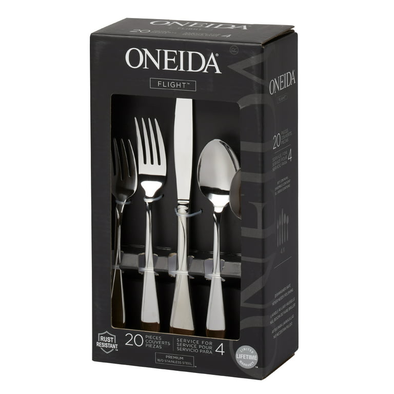 Oneida Solefield 45-Piece Stainless Steel Silverware Set (Service for 8)