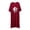 Wine, variant on CHUMUD Nightgowns for Women Short Sleeve Sleepdress Modal Soft Cute Cat Print Pajama Dress Summer Casual Pjs Lounge Midi Dress
