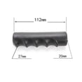 thumbnail image 1 of 2 Pcs Rubber Handles,Fingerprints Round Tubes Black Replacement Universal Handles, 1 of 9